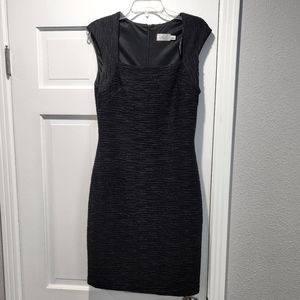 EUC Black & Metallic Silver sz 8 dress